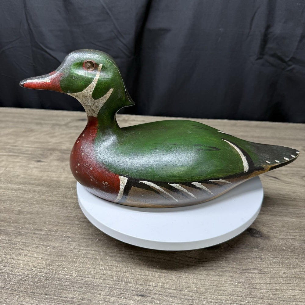Lincoln Wood Duck Duxbury Decoys J.P. Selmants hand carved G Bryant 1987 Read Co